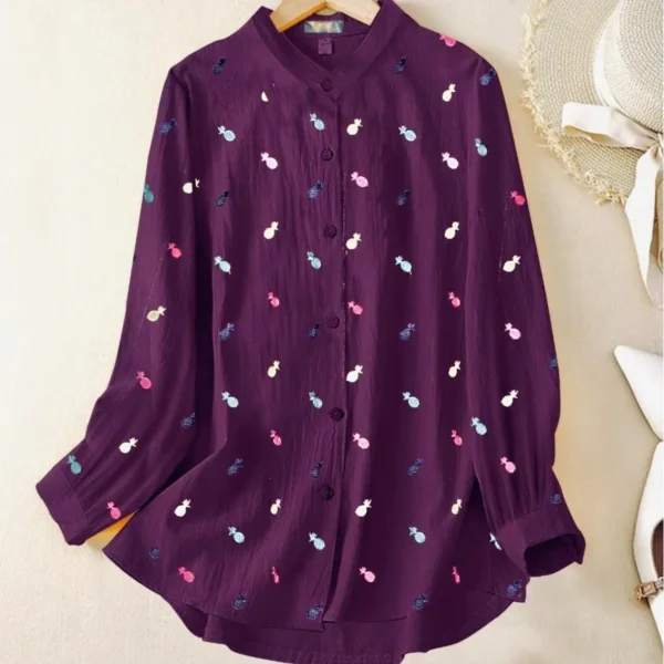 Embroidered Short Kurti – Stylish & Ready to Wear Cotton Blouse Womenswear Casual Top Elegant